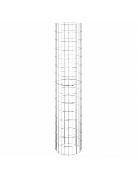 Palo Gabbione Circolare in Acciaio Zincato Ø30x150 cm