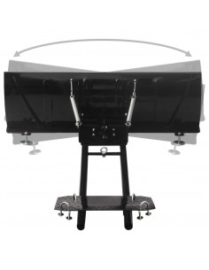 Spazzaneve per ATV 115x38 cm Nero