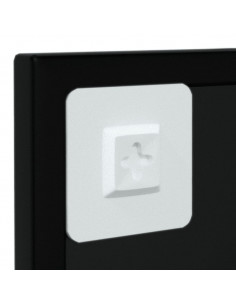 Specchi a Parete 2 pz Neri 100x40 cm in Metallo