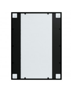 Specchi a Parete 2 pz Neri 80x60 cm in Metallo