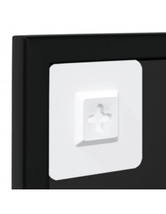 Specchi a Parete 3 pz Neri 100x60 cm in Metallo