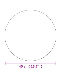 Specchi da Parete 2 pz 40 cm in Vetro Circolari