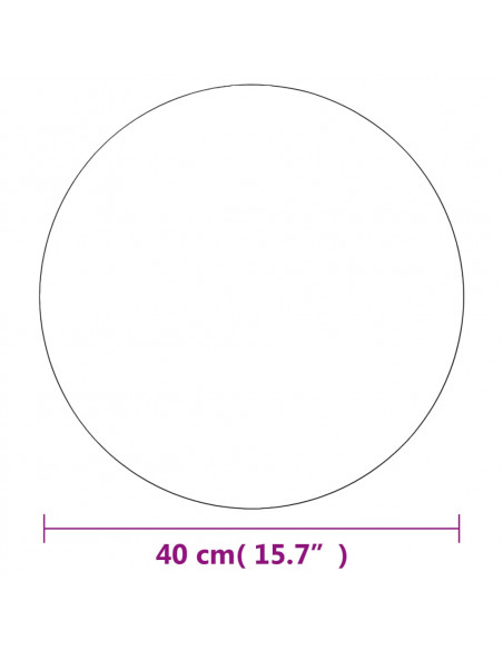 Specchi da Parete 2 pz 40 cm in Vetro Circolari