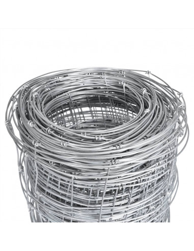 Recinzione da Giardino in Acciaio Zincato 50x1,25 m Argento