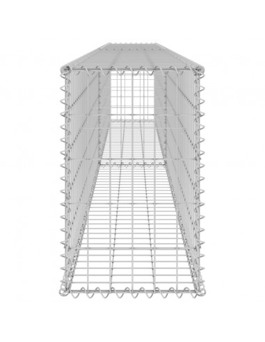 Gabbione con Copertura in Acciaio Zincato 300x30x50 cm