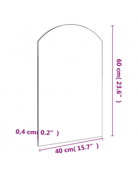 Specchio 60x40 cm in Vetro