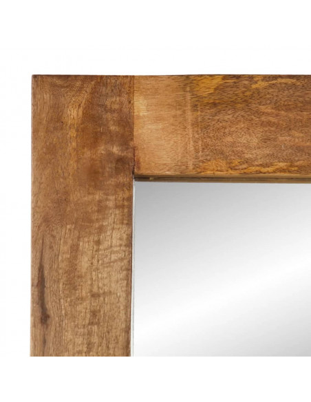 Specchio 70x50 cm in Legno Massello di Mango e Vetro