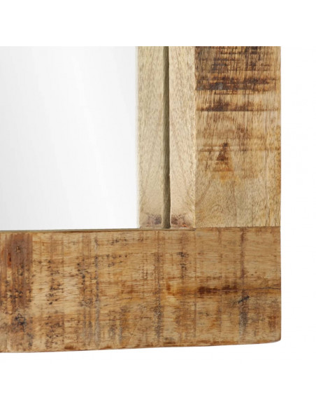 Specchio 70x50 cm in Legno Massello di Mango e Vetro