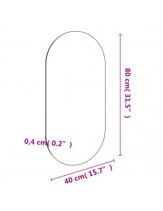 Specchio 80x40 cm in Vetro