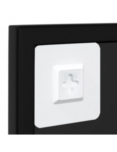 Specchio a Parete Nero 100x60 cm in Metallo