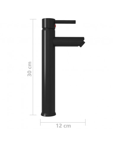 Rubinetto Miscelatore da Bagno Nero 12x30 cm