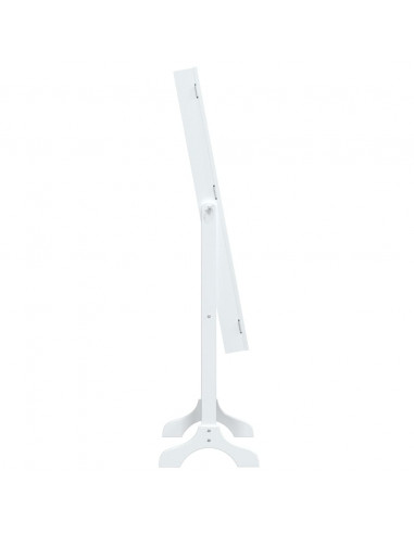 Specchio Autoportante Bianco 34x37x146 cm