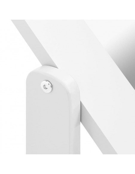 Specchio Autoportante Bianco 45,5x47,5x160 cm Legno Multistrato