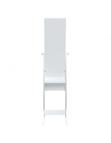 Specchio Autoportante con LED Bianco 34x37x146 cm