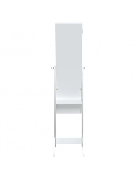 Specchio Autoportante con LED Bianco 34x37x146 cm