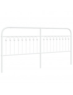 Testiera in Metallo Bianco 193 cm 2