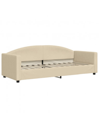 Letto da Giorno Crema 80x200 cm in Tessuto