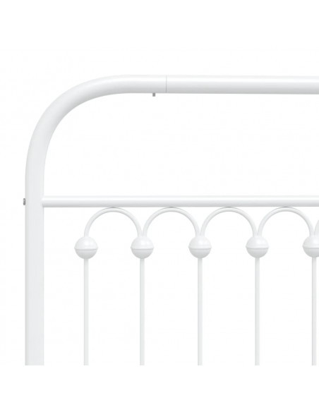 Testiera in Metallo Bianco 193 cm