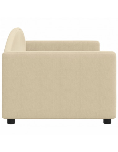 Letto da Giorno Crema 80x200 cm in Tessuto