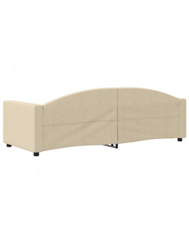 Letto da Giorno Crema 80x200 cm in Tessuto