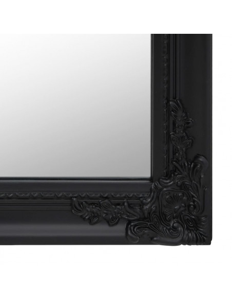 Specchio Autoportante Nero 45x180 cm