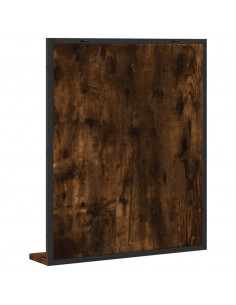 Specchio Bagno con Ripiano Rovere Fumo 50x12x60 cm Multistrato