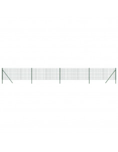 Recinzione Metallica Verde 0,8x10 m in Acciaio Zincato 2