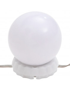 Specchio con Luci LED 40x20 cm Ovale in Vetro