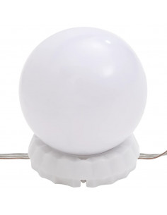 Specchio con Luci LED 60x40 cm Forma ad Arco in Vetro