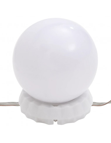 Specchio con Luci LED 60x40 cm Forma ad Arco in Vetro