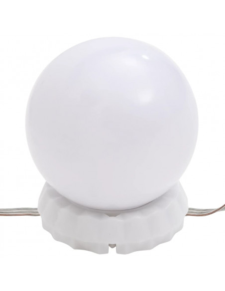 Specchio con Luci LED 60x40 cm Forma ad Arco in Vetro