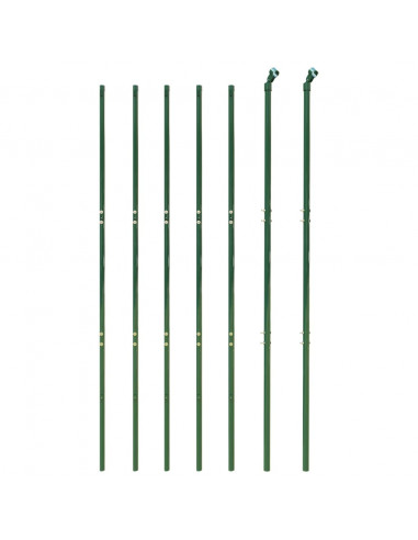 Recinzione Metallica Verde 1,6x10 m in Acciaio Zincato