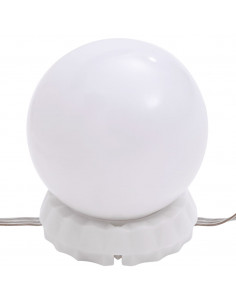 Specchio con Luci LED 80x40 cm Ovale in Vetro