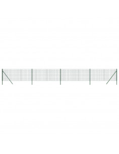 Recinzione Metallica Verde 1x10 m in Acciaio Zincato 2