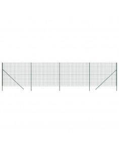 Recinzione Metallica Verde 1,8x10 m in Acciaio Zincato 2