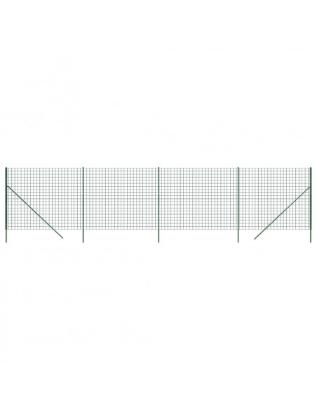 Recinzione Metallica Verde 2x10 m in Acciaio Zincato