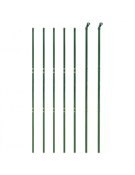 Recinzione Metallica Verde 2x10 m in Acciaio Zincato
