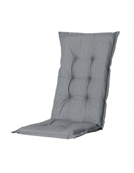 Madison Cuscino Sedia con Schienale Alto Basic 123x50 cm Grigio