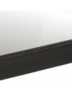 Specchio da Bagno 55x1x60 cm in Vetro e Legno Massello di Mango