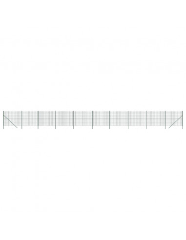 Recinzione Metallica Verde 2x25 m in Acciaio Zincato