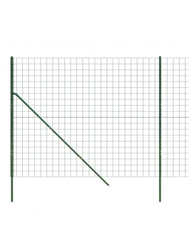 Recinzione Metallica Verde 2x25 m in Acciaio Zincato