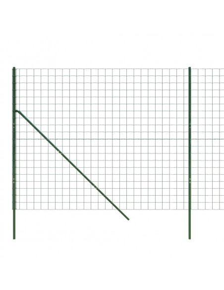 Recinzione Metallica Verde 2,2x25 m in Acciaio Zincato