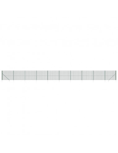Recinzione Metallica con Picchetti Ancoraggio Verde 1,8x25 m