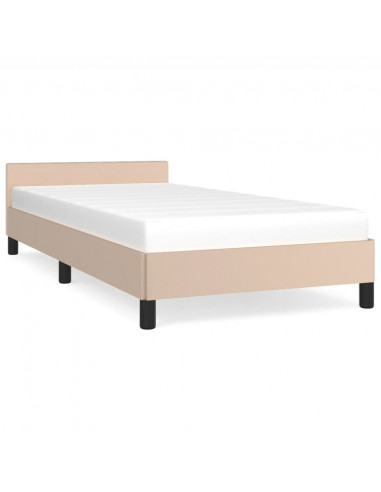 Giroletto con Testiera Cappuccino 100x200 cm in Similpelle