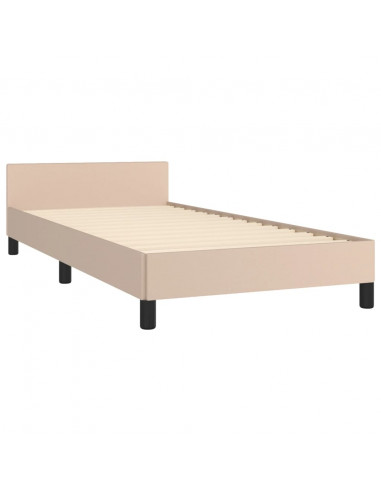 Giroletto con Testiera Cappuccino 100x200 cm in Similpelle