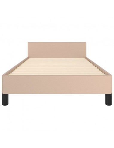 Giroletto con Testiera Cappuccino 100x200 cm in Similpelle