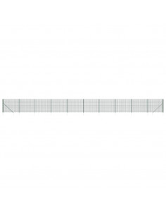Recinzione Metallica con Picchetti Ancoraggio Verde 1,6x25 m 2