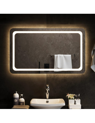 Specchio da Bagno con Luci LED 100x60 cm