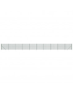 Recinzione Metallica con Picchetti Ancoraggio Verde 1,4x25 m 2