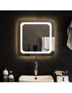 Specchio da Bagno con Luci LED 50x50 cm